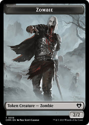 Zombie (0019) // Thrull Double-Sided Token [Commander Masters Tokens] 