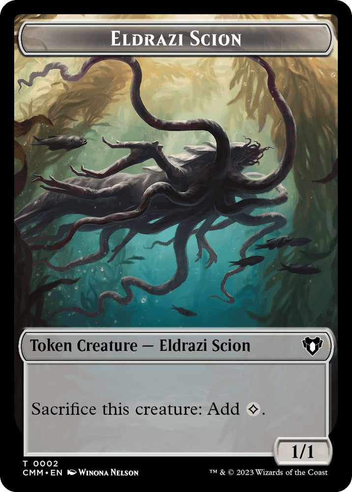 Eldrazi Scion // Assassin Double-Sided Token [Commander Masters Tokens] 