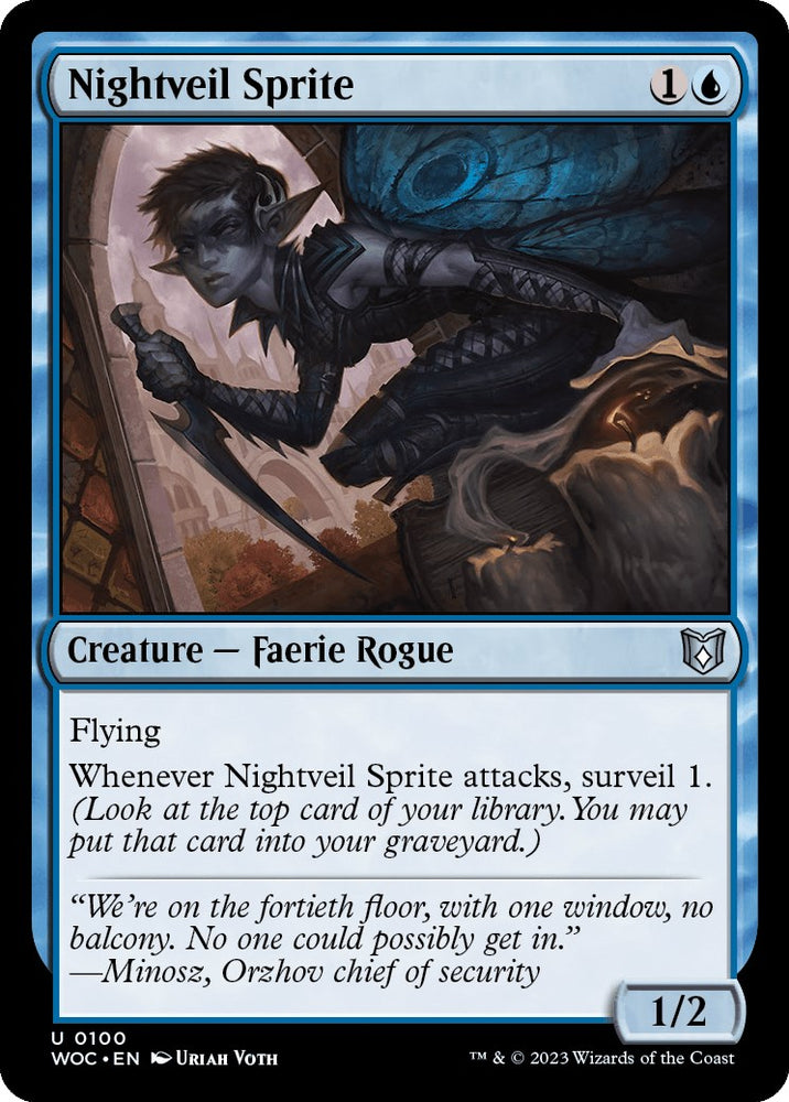 Nightveil Sprite [Wilds of Eldraine Commander] 