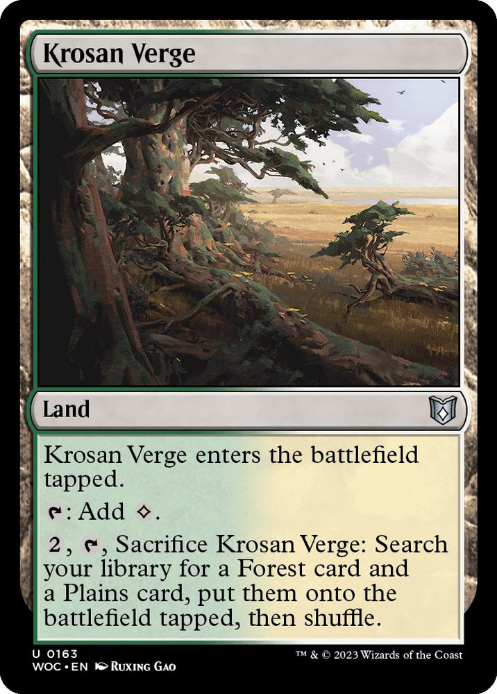 Krosan Verge [Wilds of Eldraine Commander] 