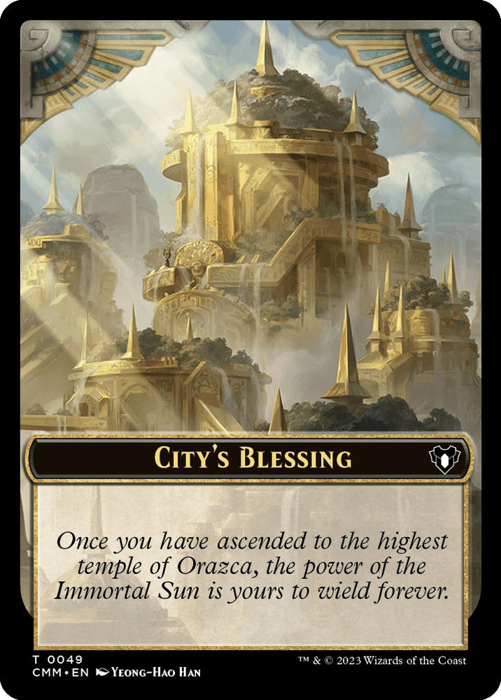 City's Blessing // Phyrexian Myr Double-Sided Token [Commander Masters Tokens] 