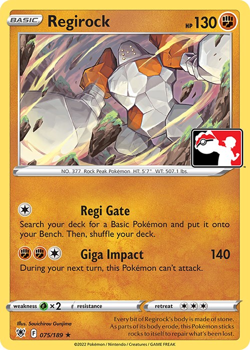 Regirock (075/189) [Prize Pack Series Three]