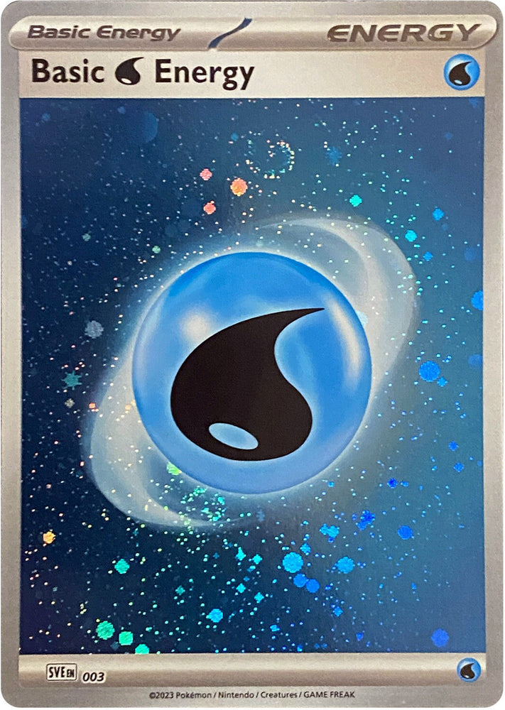 Basic Water Energy (003) (Cosmos Holo) [Scarlet &amp; Violet: Base Set] 