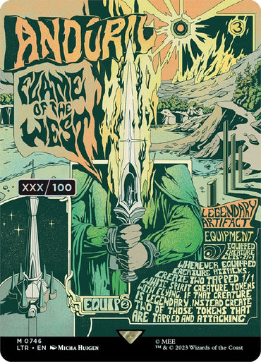 Anduril, Flame of the West (Borderless Poster) (Serialized) [The Lord of the Rings: Tales of Middle-Earth] 