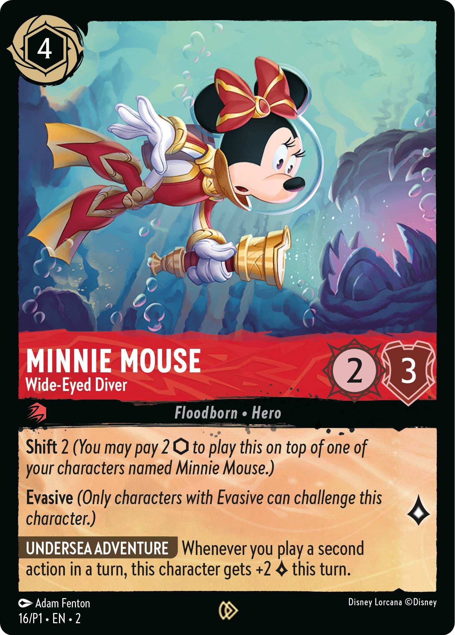 Minnie Mouse - Wide-Eyed Diver (16) [Promo Cards] 