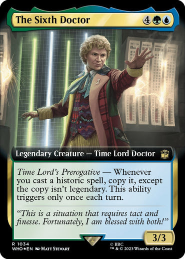 The Sixth Doctor (Extended Art) (Surge Foil) [Doctor Who] 