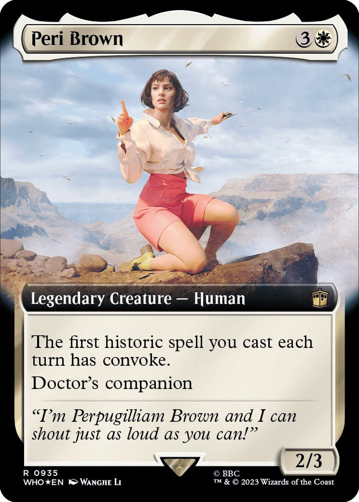 Peri Brown (Extended Art) (Surge Foil) [Doctor Who] 