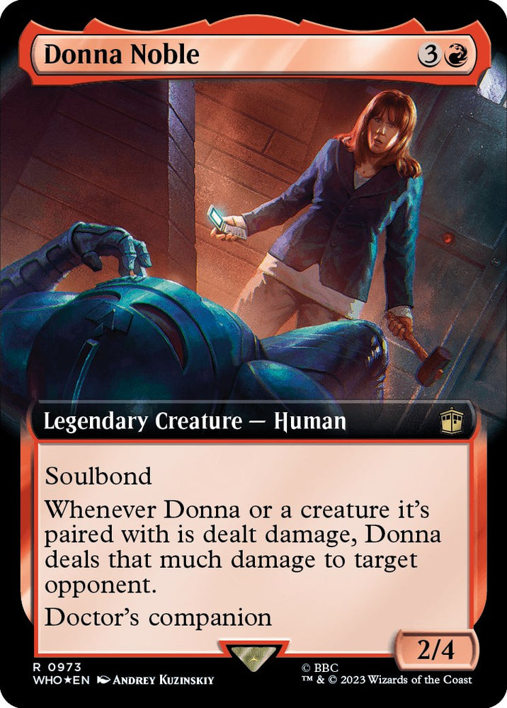Donna Noble (Extended Art) (Surge Foil) [Doctor Who] 