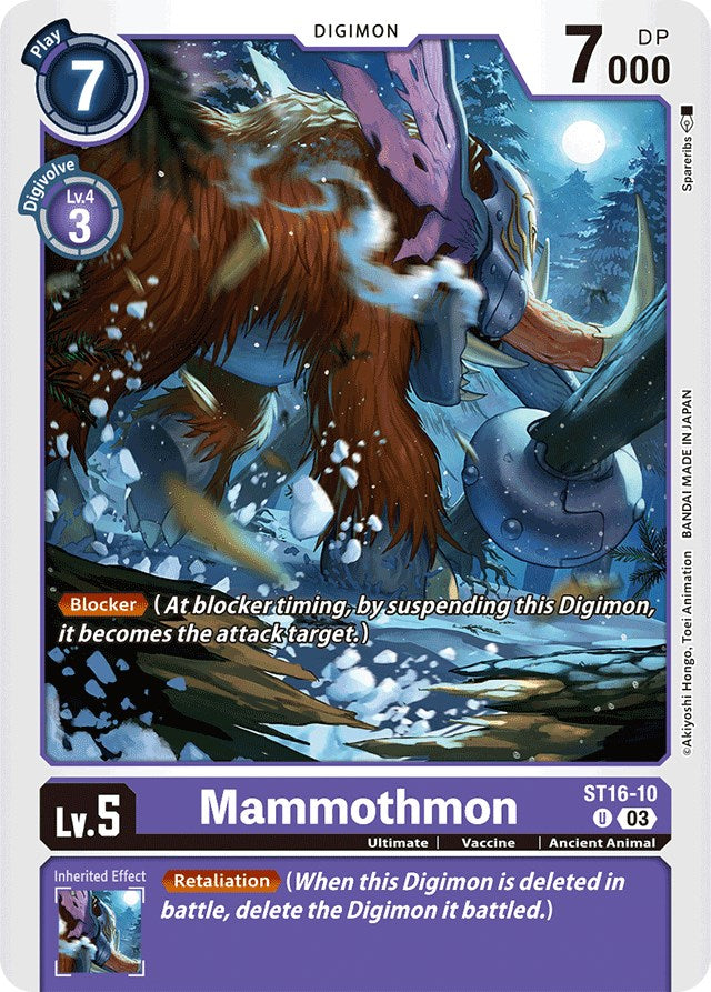 Mammothmon [ST16-10] [Starter Deck: Wolf of Friendship] 