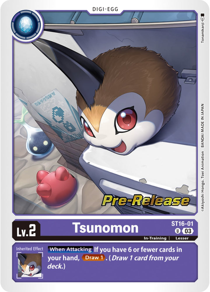 Tsunomon [ST16-01] [Starter Deck: Wolf of Friendship Pre-Release Cards] 