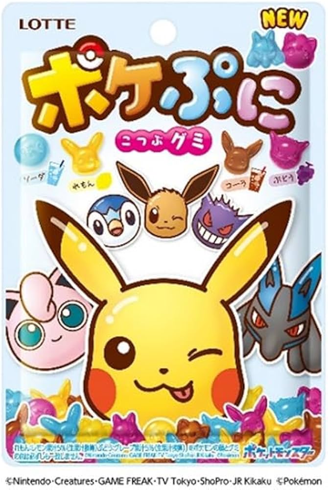 Lotte PokePuni Gomitas (80 g x 12 piezas)