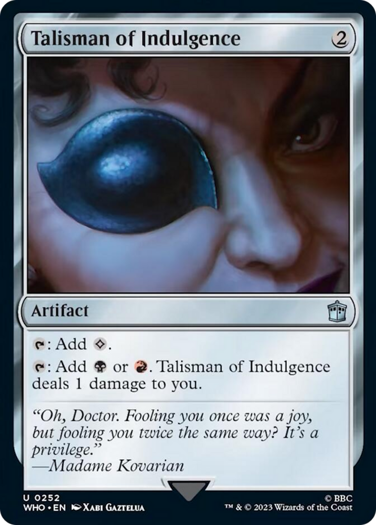 Talisman of Indulgence [Doctor Who] 