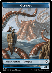 Octopus // Rabbit Double-Sided Token [Bloomburrow Commander Tokens] 