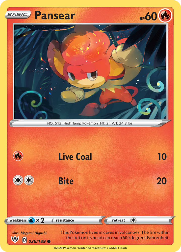 Pansear (026/189) [Sword &amp; Shield: Darkness Ablaze] 