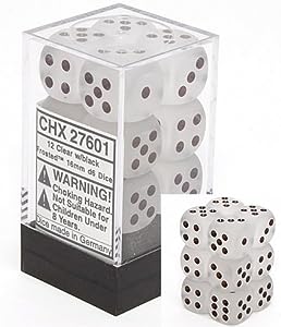 Chessex Frosted Clear/White