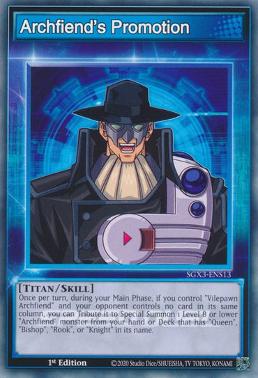 Archfiend's Promotion [SGX3-ENS13] Common 