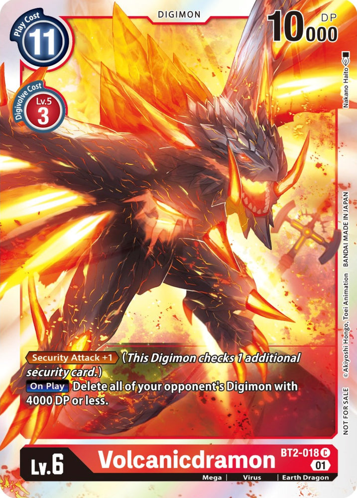 Volcanicdramon [BT2-018] (ST-11 Special Entry Pack) [Release Special Booster Promos] 