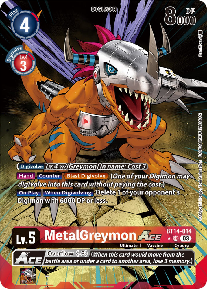 MetalGreymon Ace [BT14-014](Alternate Art) [Blast Ace] 