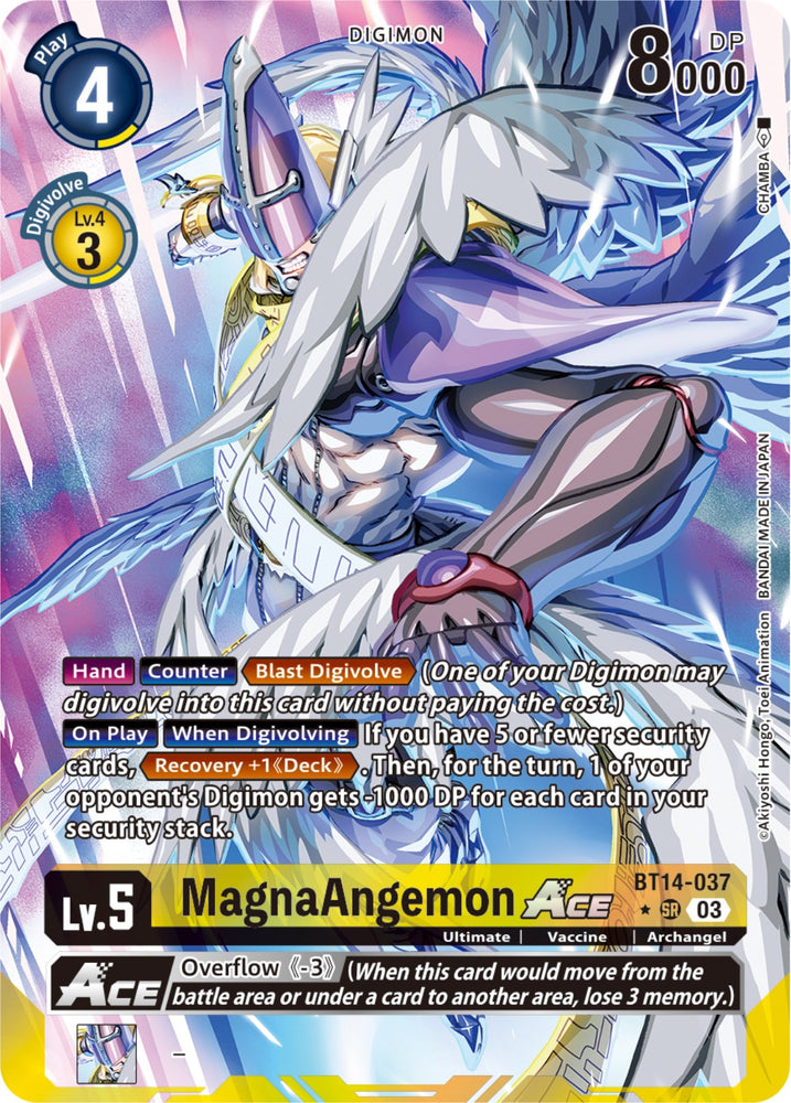 MagnaAngemon Ace [BT14-037] (English Exclusive Alternate Art) [Blast Ace] 