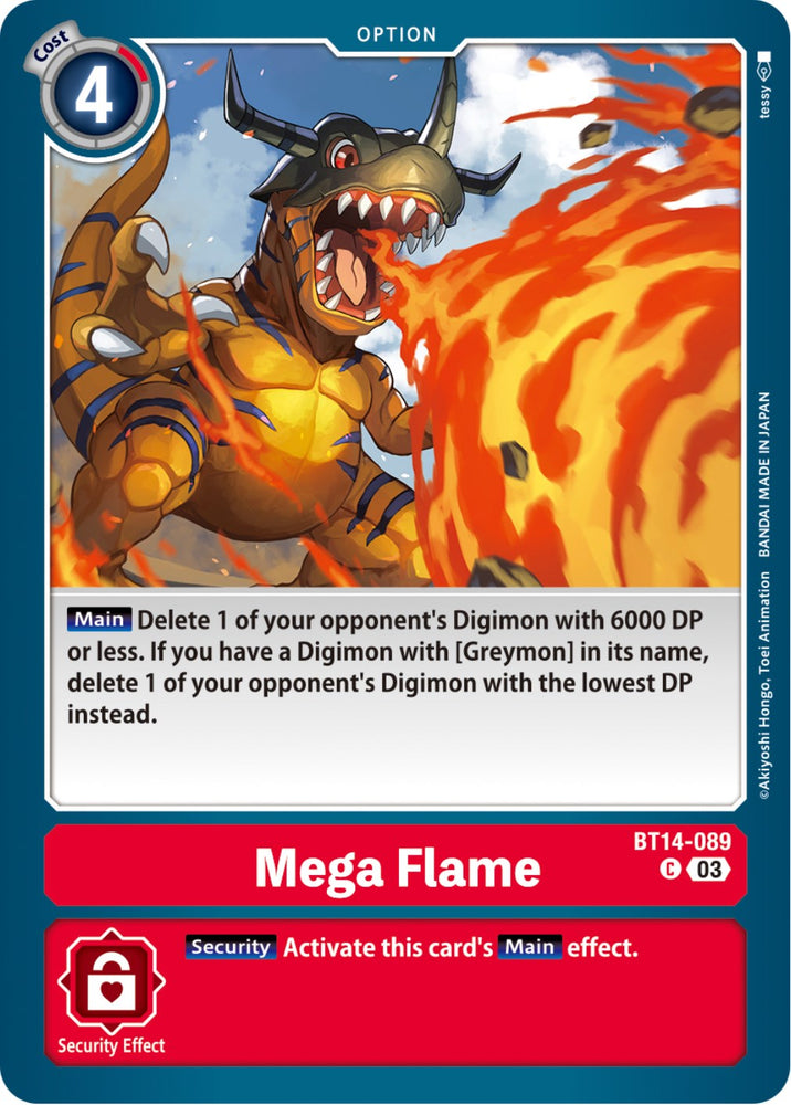 Mega Flame [BT14-089] [Blast Ace] 
