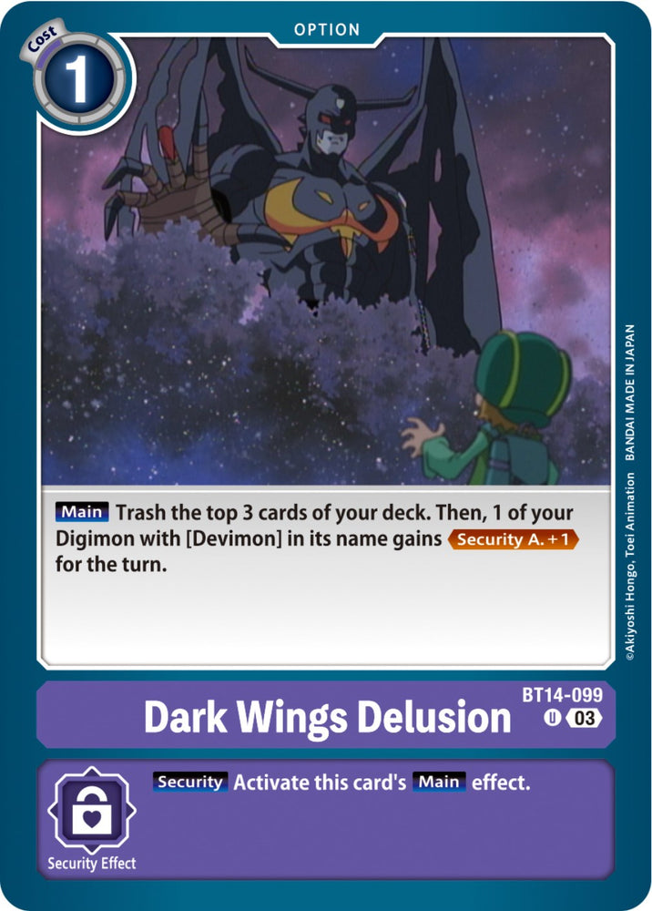 Dark Wings Delusion [BT14-099] [Blast Ace] 