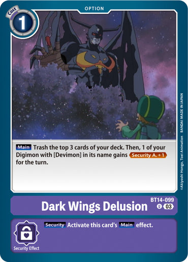 Dark Wings Delusion [BT14-099] [Blast Ace] 