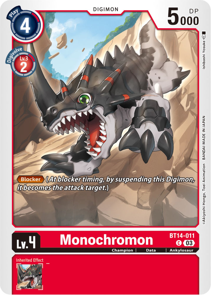 Monochromon [BT14-011] [Blast Ace] 