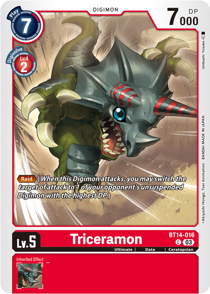 Triceramon [BT14-016] [Blast Ace] 