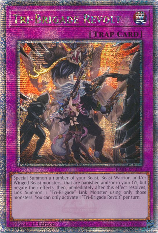 Tri-Brigade Revolt [RA01-EN079] Quarter Century Secret Rare 