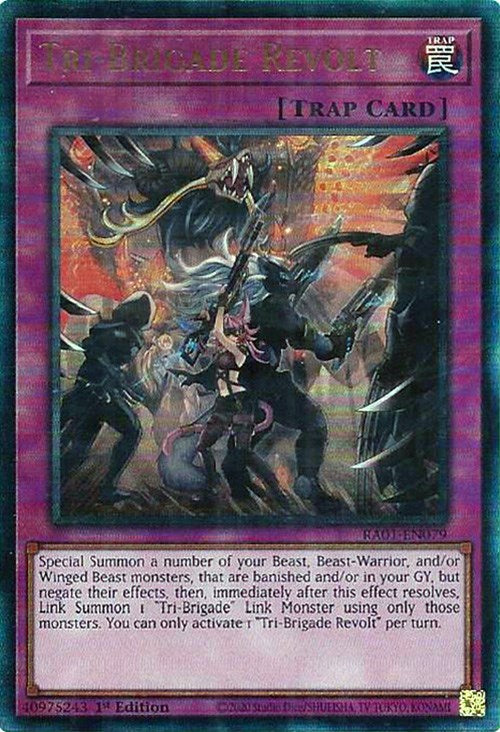 Tri-Brigade Revolt [RA01-EN079] Prismatic Ultimate Rare 