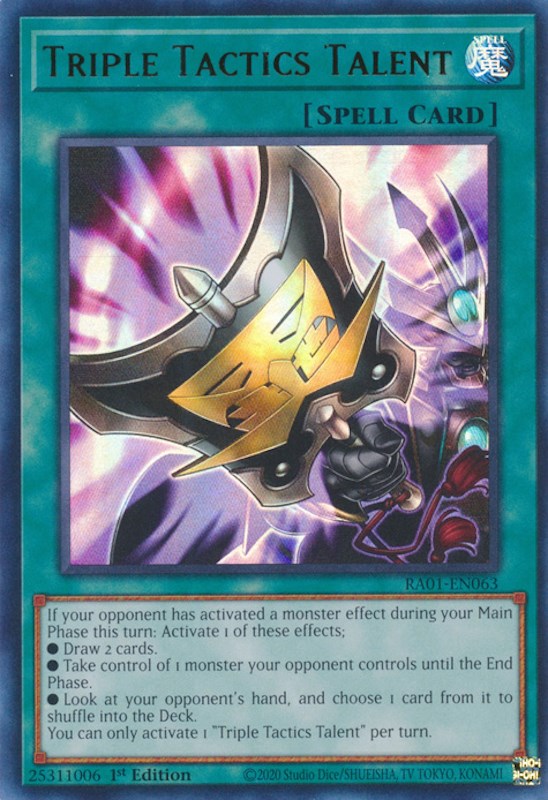 Triple Tactics Talent [RA01-EN063] Ultra Rare 