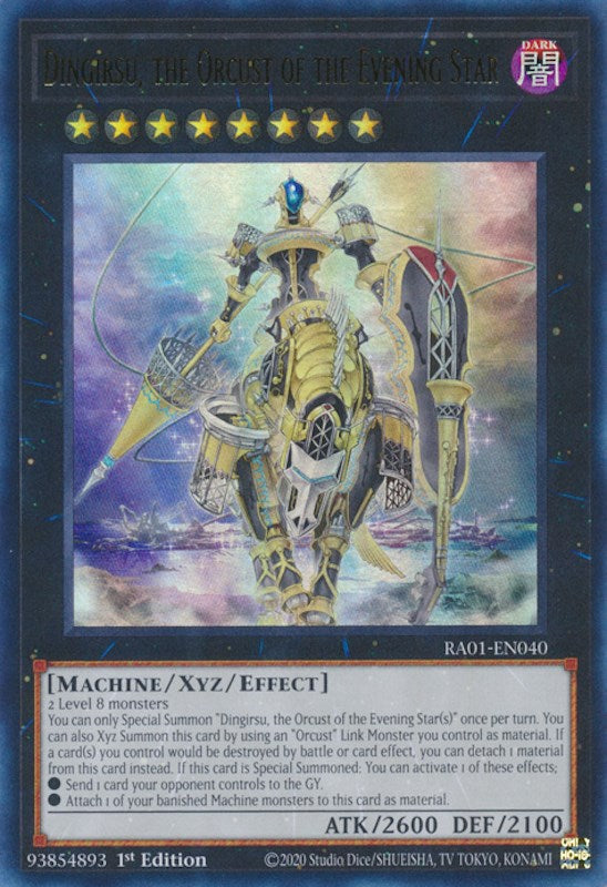 Dingirsu, the Orcust of the Evening Star [RA01-EN040] Ultra Rare 