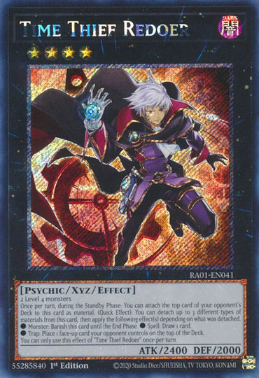 Time Thief Redoer [RA01-EN041] Platinum Secret Rare 