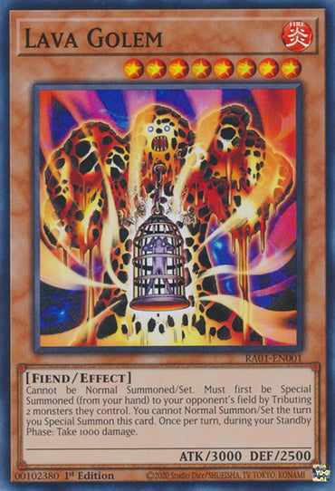 Lava Golem [RA01-EN001] Super Rare 