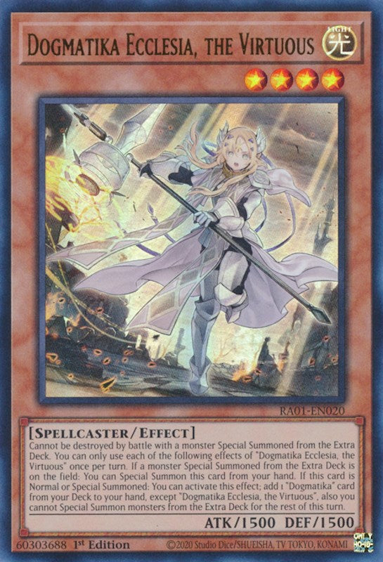 Dogmatika Ecclesia, the Virtuous [RA01-EN020] Ultra Rare 