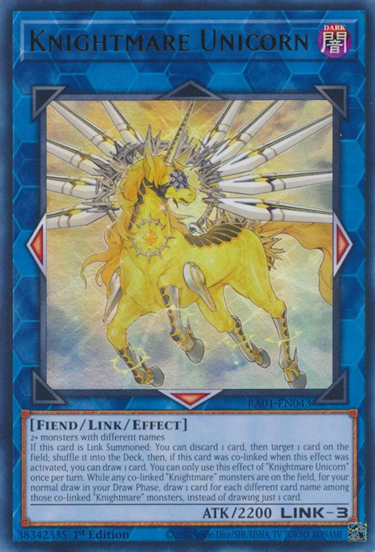 Knightmare Unicorn [RA01-EN043] Ultra Rare 