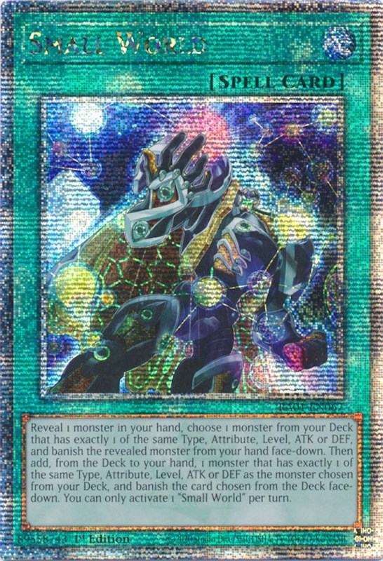 Small World [RA01-EN067] Quarter Century Secret Rare 