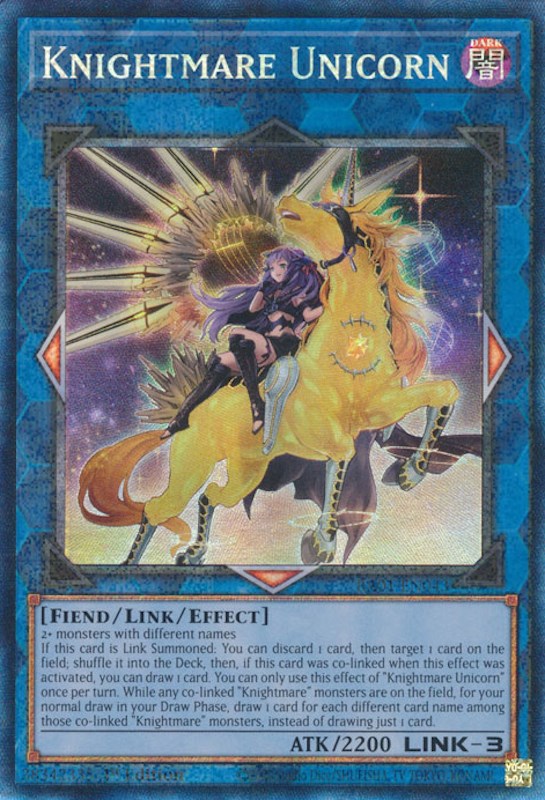 Knightmare Unicorn (Alternate Art) [RA01-EN043] Prismatic Collector's Rare 