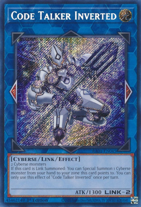 Code Talker Inverted [RA01-EN045] Secret Rare 