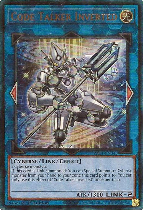 Code Talker Inverted [RA01-EN045] Prismatic Ultimate Rare 