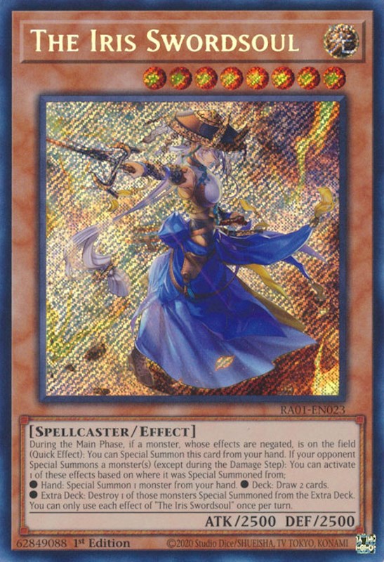 The Iris Swordsoul [RA01-EN023] Secret Rare 