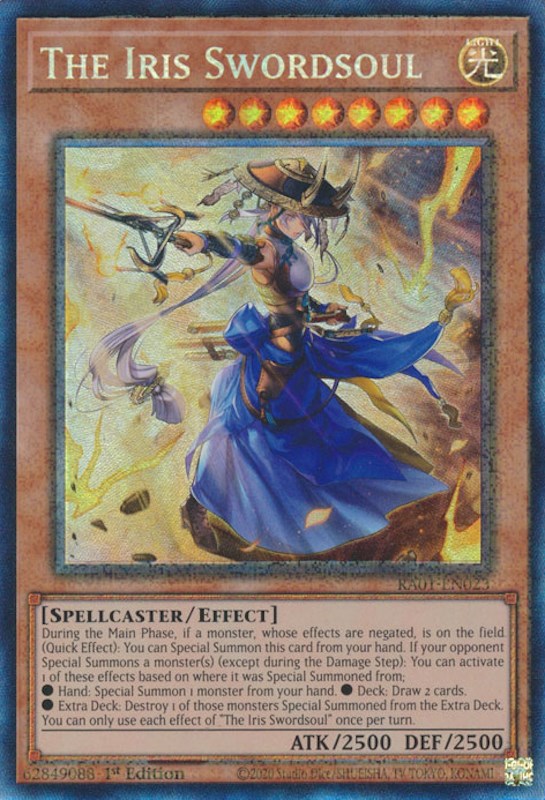 The Iris Swordsoul [RA01-EN023] Prismatic Collector's Rare 