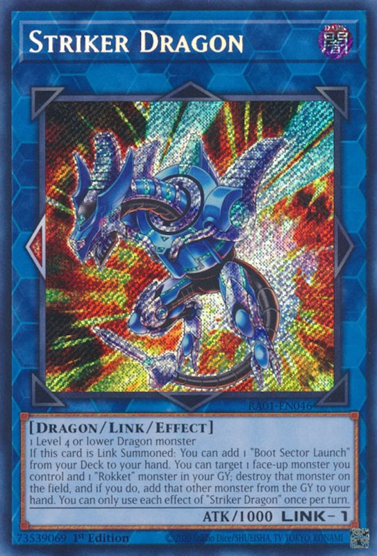 Striker Dragon [RA01-EN046] Secret Rare 