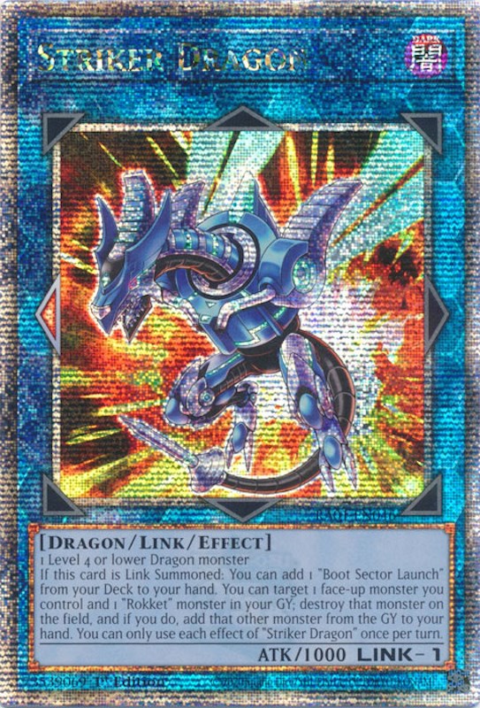 Striker Dragon [RA01-EN046] Quarter Century Secret Rare 