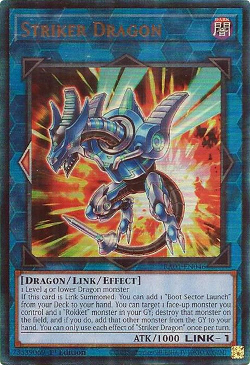 Striker Dragon [RA01-EN046] Prismatic Ultimate Rare 