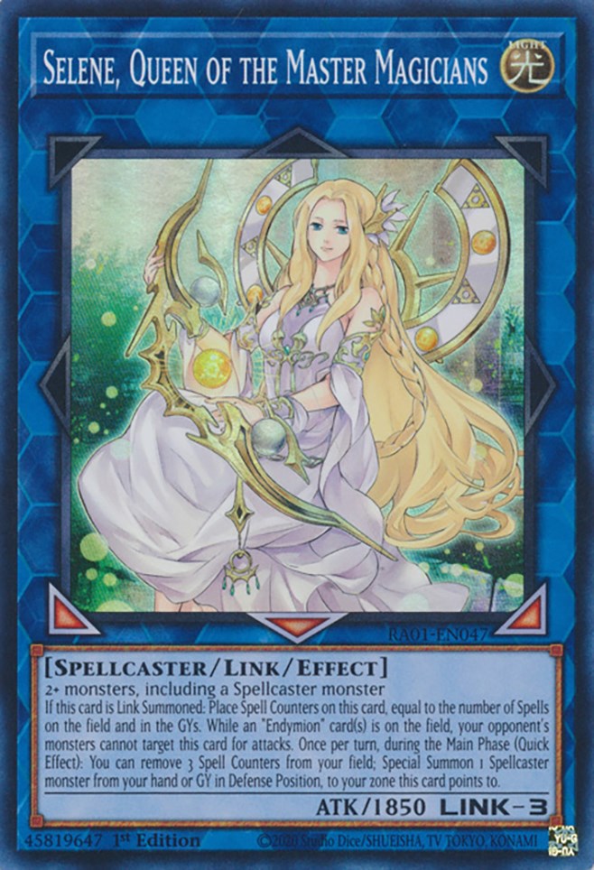 Selene, Queen of the Master Magicians [RA01-EN047] Super Rare 