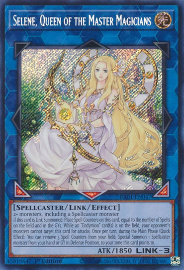 Selene, Queen of the Master Magicians [RA01-EN047] Secret Rare 