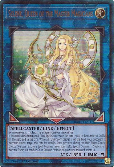 Selene, Queen of the Master Magicians [RA01-EN047] Prismatic Ultimate Rare 