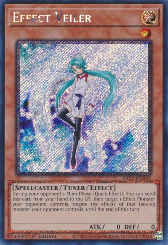 Effect Veiler [RA01-EN003] Platinum Secret Rare 
