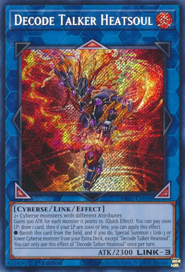 Decode Talker Heatsoul [RA01-EN048] Secret Rare 